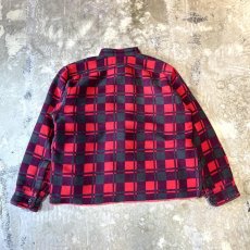 画像2: 【Wiz&Witch】"WANDERER" NO COLLAR ZIP UP FLANNEL SHIRT / OS (2)