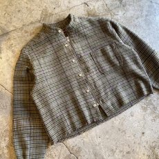 画像3: 【Wiz&Witch】"WANDERER" NO COLLAR ZIP UP FLANNEL SHIRT / OS (3)