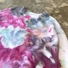 画像4: ALL OVER DYED PATTERN COLORFUL SWEAT / Mens XL (4)