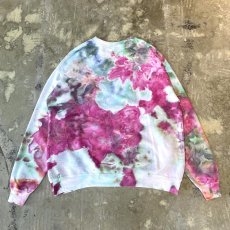 画像2: ALL OVER DYED PATTERN COLORFUL SWEAT / Mens XL (2)