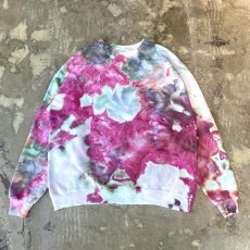 画像1: ALL OVER DYED PATTERN COLORFUL SWEAT / Mens XL (1)