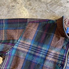 画像10: 【Wiz&Witch】"WANDERER" NO COLLAR ZIP UP FLANNEL SHIRT / OS (10)