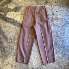 画像2: HIGH WAIST COLOR TUCK DESIGN PANTS / W29 (2)