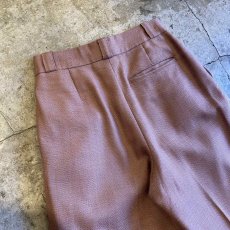 画像9: HIGH WAIST COLOR TUCK DESIGN PANTS / W29 (9)