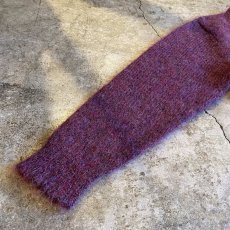 画像7: PURPLE COLOR DESIGN KNIT CARDIGAN / Ladies M (7)