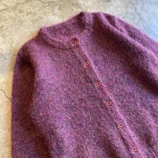 画像3: PURPLE COLOR DESIGN KNIT CARDIGAN / Ladies M (3)