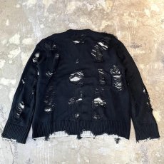 画像2: 【Wiz&Witch】"DIRTY BEAUTIFUL" GRUNGE KNIT / OS (2)