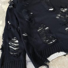 画像5: 【Wiz&Witch】"DIRTY BEAUTIFUL" GRUNGE KNIT / OS (5)