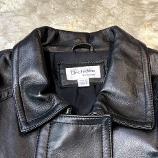 画像10: BLACK REAL LEATHER FIREMAN JACKET / Mens XL (10)