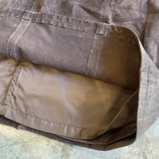 画像6: 【EDDIE BAUER】SUEDE LEATHER BROWN COLOR BACK SLIT SKIRT / W31 (6)