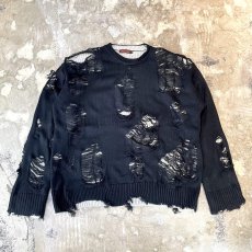 画像1: 【Wiz&Witch】"DIRTY BEAUTIFUL" GRUNGE KNIT / OS (1)