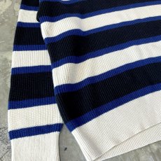 画像5: 【GAP】MULTI BORDER PATTERN COTTON KNIT SWEATER / Mens L (5)