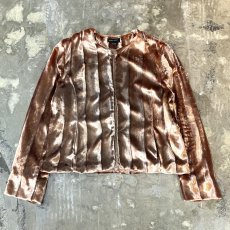 画像1: LUSTER FAUX FUR NO COLLAR JACKET / Mens XL(L) (1)