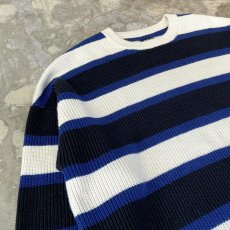 画像3: 【GAP】MULTI BORDER PATTERN COTTON KNIT SWEATER / Mens L (3)