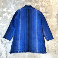 画像2: OLD MILTI STRIPE PATTERN WOOL KNIT JACKET / Mens L (2)