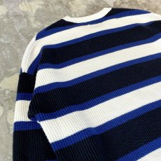 画像9: 【GAP】MULTI BORDER PATTERN COTTON KNIT SWEATER / Mens L (9)