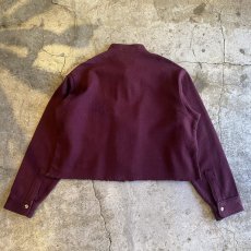 画像2: 【Wiz&Witch】"WANDERER" NO COLLAR ZIP UP WOOL SHIRT / OS (2)