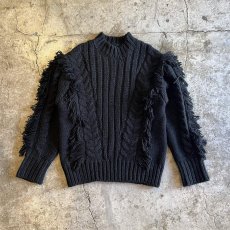 画像1: FRINGE LINE DESIGN ALAN KNIT SWEATER / Ladies M (1)