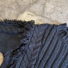 画像11: FRINGE LINE DESIGN ALAN KNIT SWEATER / Ladies M (11)