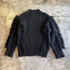 画像2: FRINGE LINE DESIGN ALAN KNIT SWEATER / Ladies M (2)