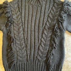 画像12: FRINGE LINE DESIGN ALAN KNIT SWEATER / Ladies M (12)