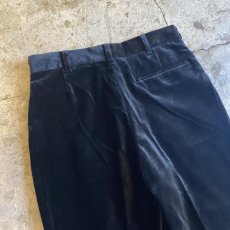 画像10: 【PAUL SMITH】BLACK COLOR VELVET SLACKS PANTS / W29 (10)