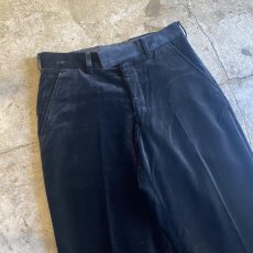 画像3: 【PAUL SMITH】BLACK COLOR VELVET SLACKS PANTS / W29 (3)