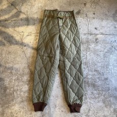 画像1: MILITARY QUILTING LINER DESIGN PANTS / ~W31 (1)