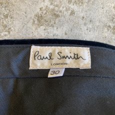 画像12: 【PAUL SMITH】BLACK COLOR VELVET SLACKS PANTS / W29 (12)