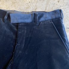 画像6: 【PAUL SMITH】BLACK COLOR VELVET SLACKS PANTS / W29 (6)