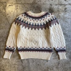 画像2: DESIGN PATTERN LOPI KNIT SWEATER / Ladies M (2)