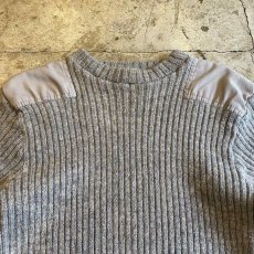 画像5: 【L.L.BEAN】MILITARY SHOULDER ELBOW PATCH DESIGN SWEATER / Ladies M / MADE IN ENGLAND (5)