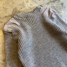 画像3: 【L.L.BEAN】MILITARY SHOULDER ELBOW PATCH DESIGN SWEATER / Ladies M / MADE IN ENGLAND (3)