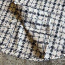 画像5: GRAPHIC CHECK PATTERN OVER DESIGN COTTON  L/S SHIRT / Ladies L(M)  (5)