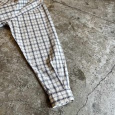 画像7: GRAPHIC CHECK PATTERN OVER DESIGN COTTON  L/S SHIRT / Ladies L(M)  (7)