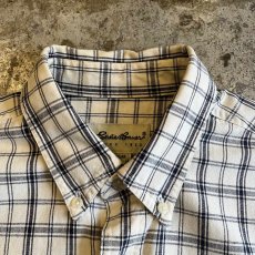 画像10: GRAPHIC CHECK PATTERN OVER DESIGN COTTON  L/S SHIRT / Ladies L(M)  (10)