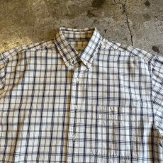 画像8: GRAPHIC CHECK PATTERN OVER DESIGN COTTON  L/S SHIRT / Ladies L(M)  (8)