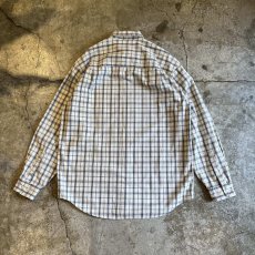 画像2: GRAPHIC CHECK PATTERN OVER DESIGN COTTON  L/S SHIRT / Ladies L(M)  (2)