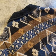 画像8: NATIVE PATTERN SHORT DESIGN COTTON JACKET / Ladies M  (8)