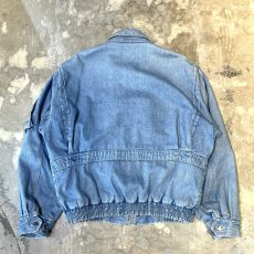 画像2: CHECK PATTERN LINER MULTI POCKET DENIM JACKET / Mens L (2)