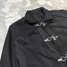 画像3: BLACK COLOR HI-NECK FIREMAN JACKET / Mens XL (3)