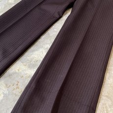 画像6: STRIPE PATTERN BROWN COLOR STRAIGHT SLACKS / W28 (6)