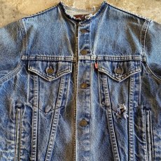 画像7: 【Wiz&Witch】"WANDERER" NO COLLAR ZIP UP DENIM JACKET / OS (7)