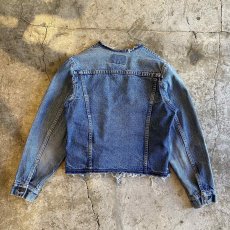 画像2: 【Wiz&Witch】"WANDERER" NO COLLAR ZIP UP DENIM JACKET / OS (2)