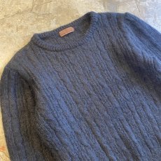 画像3: 【YVES SAINT LAURENT】BLACK COLOR DESIGN CREW NECK KNIT SWEATER / Ladies M (3)