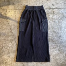 画像2: DOUBLE POCKET DESIGN RIB KNIT SKIRT / FREE~W30 (2)