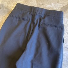 画像9: BLACK COLOR SIDE LINE DESIGN WAIST ADJUSTMENT PANTS / W27~W34 (9)