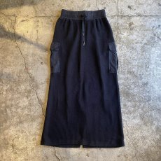 画像1: DOUBLE POCKET DESIGN RIB KNIT SKIRT / FREE~W30 (1)