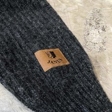 画像10: CHARCOAL COLOR WOOL KNIT SWEATER / Mens M(L) / MADE IN NORWAY (10)