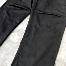 画像6: BLACK COLOR STRAIGHT SILHOUETTE CARGO PANTS / W34 (6)